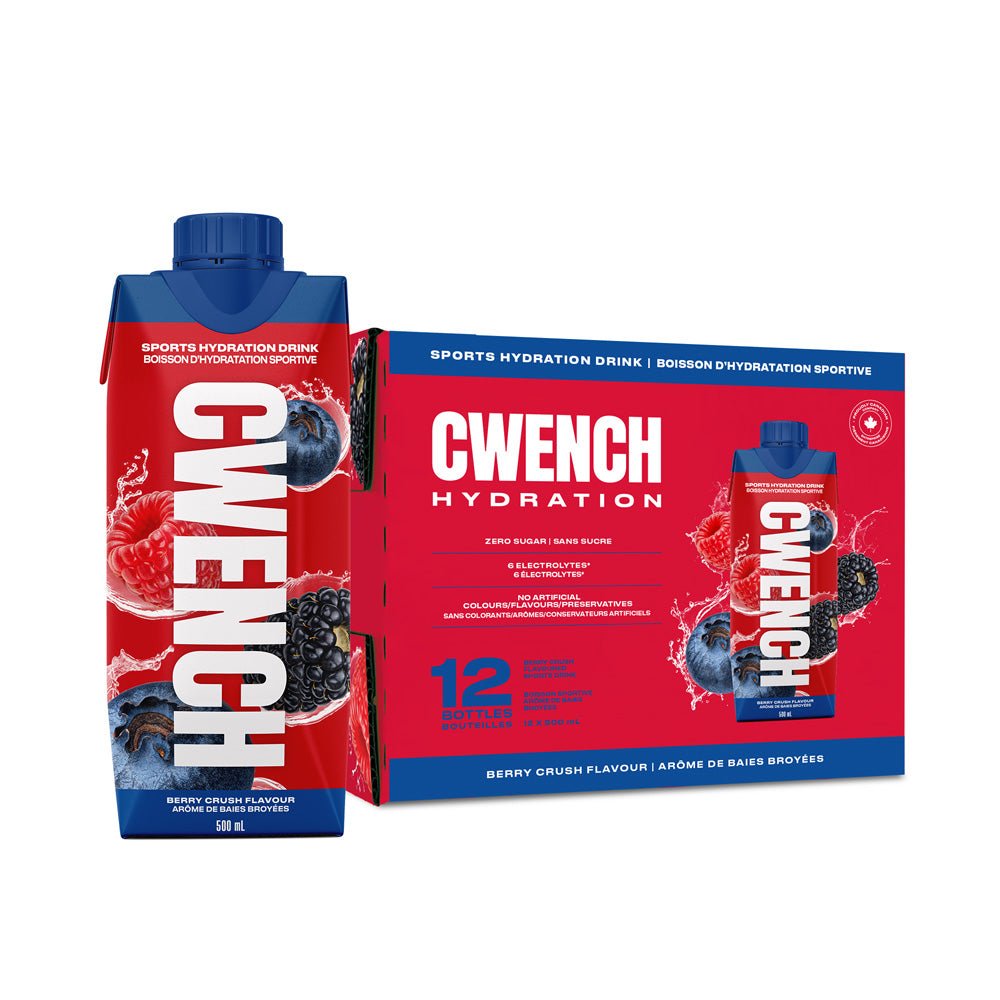 CWENCH ISOTONIC BERRY CRUSH READY TO DRINK - 12 PACK