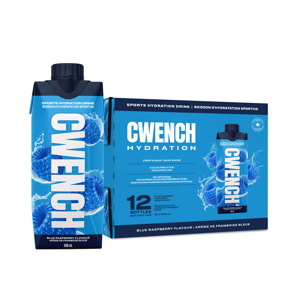 CWENCH ISOTONIC BLUE RASPBERRY READY TO DRINK - 12 PACK