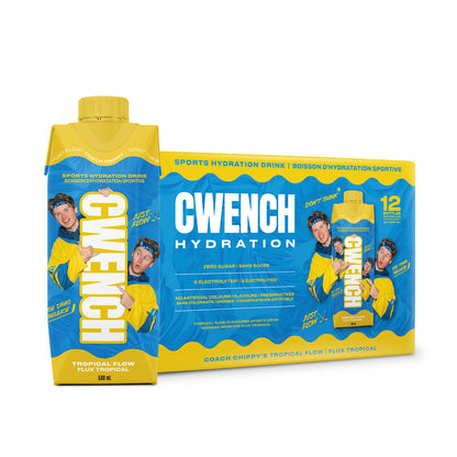 CWENCH ISOTONIC TROPICAL FLOW READY TO DRINK - 12 PACK