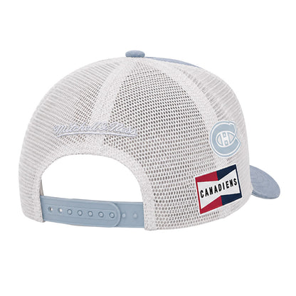 Mitchell And Ness Montreal Canadiens The Wood Blue Trucker Hat