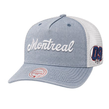 Mitchell And Ness Montreal Canadiens The Wood Blue Trucker Hat