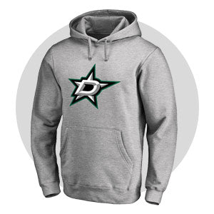 New NHL Dallas Stars old time jersey style mid weight cotton hoodie  men's L