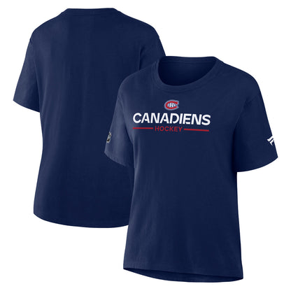 Women's Montreal Canadiens Primary Cotton Short Sleeve T-Shirt