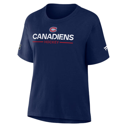 Women's Montreal Canadiens Primary Cotton Short Sleeve T-Shirt