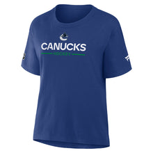 Women's Vancouver Canucks Primary Cotton Short Sleeve T-Shirt
