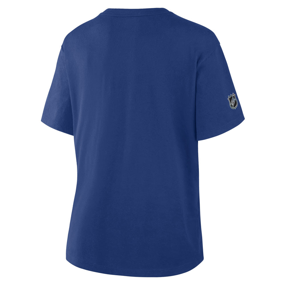 Women's Edmonton Oilers Primary Cotton Short Sleeve T-Shirt