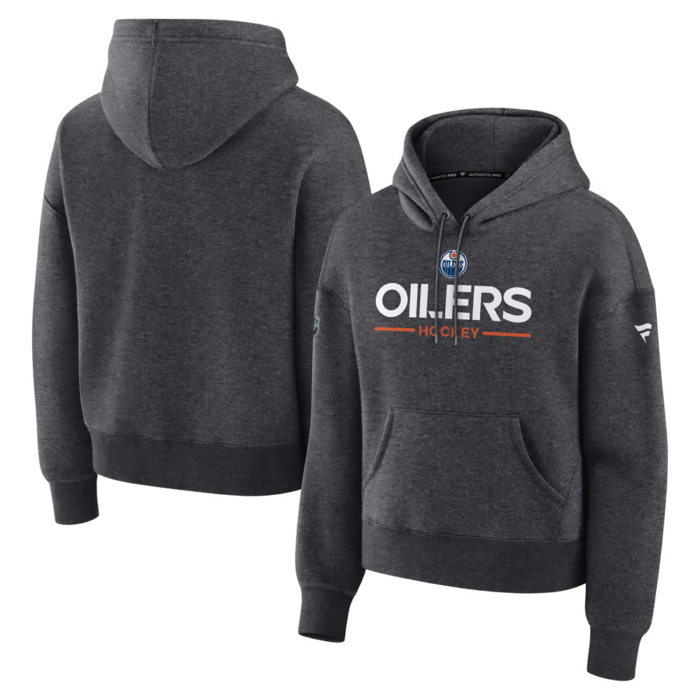 Women's Edmonton Oilers Primary Cotton Fleece Pullover Hoodie