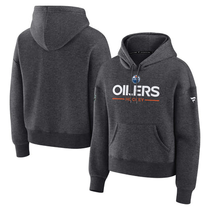 Women's Edmonton Oilers Primary Cotton Fleece Pullover Hoodie