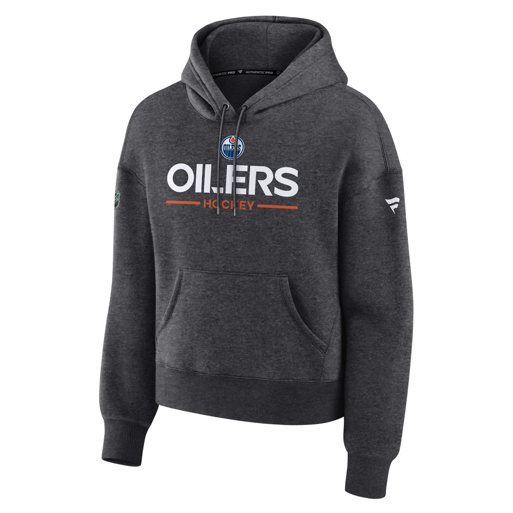 Women's Edmonton Oilers Primary Cotton Fleece Pullover Hoodie