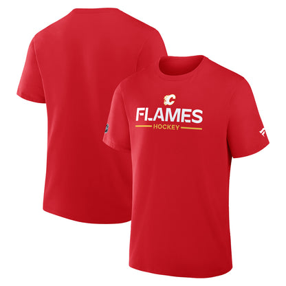 Calgary Flames Primary Cotton Short Sleeve T-Shirt Red
