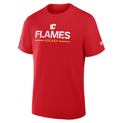 Calgary Flames Primary Cotton Short Sleeve T-Shirt Red