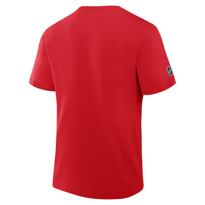 Calgary Flames Primary Cotton Short Sleeve T-Shirt Red