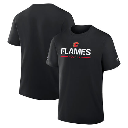 Calgary Flames Primary Cotton Short Sleeve T-Shirt Black