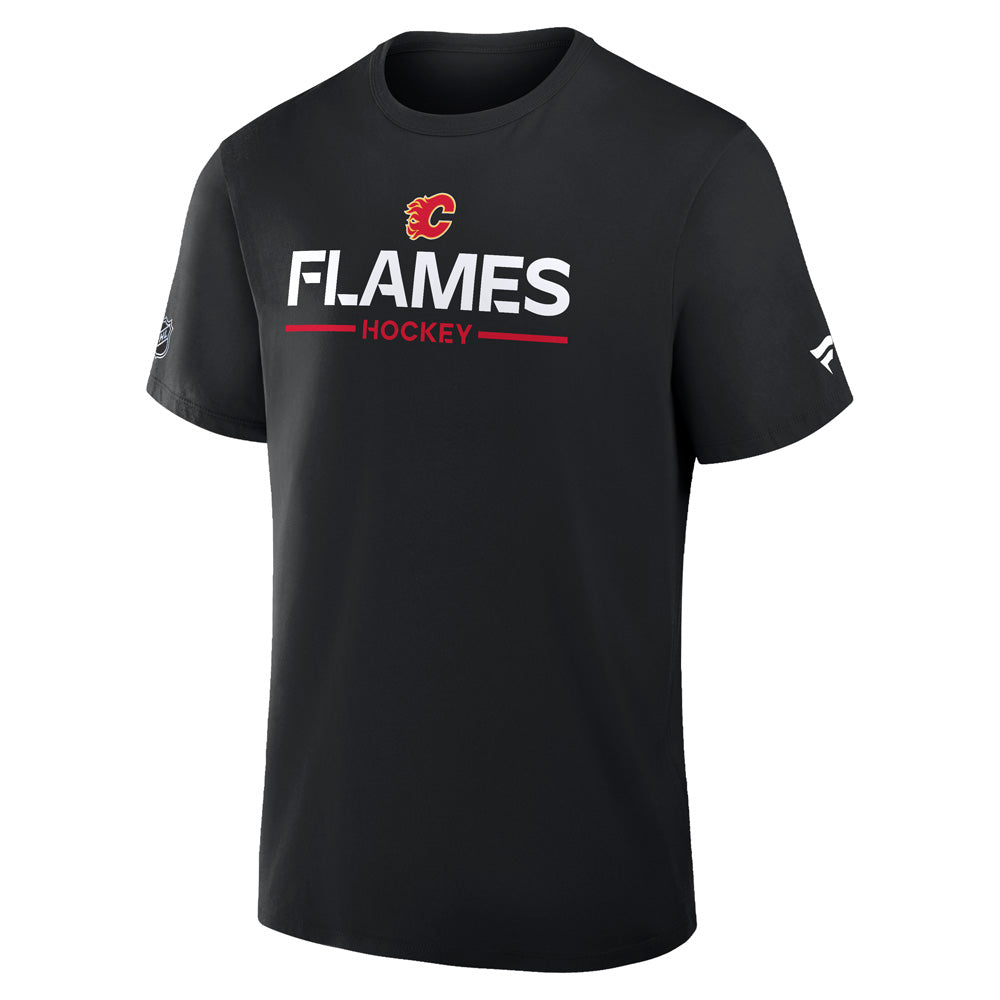 Calgary Flames Primary Cotton Short Sleeve T-Shirt Black