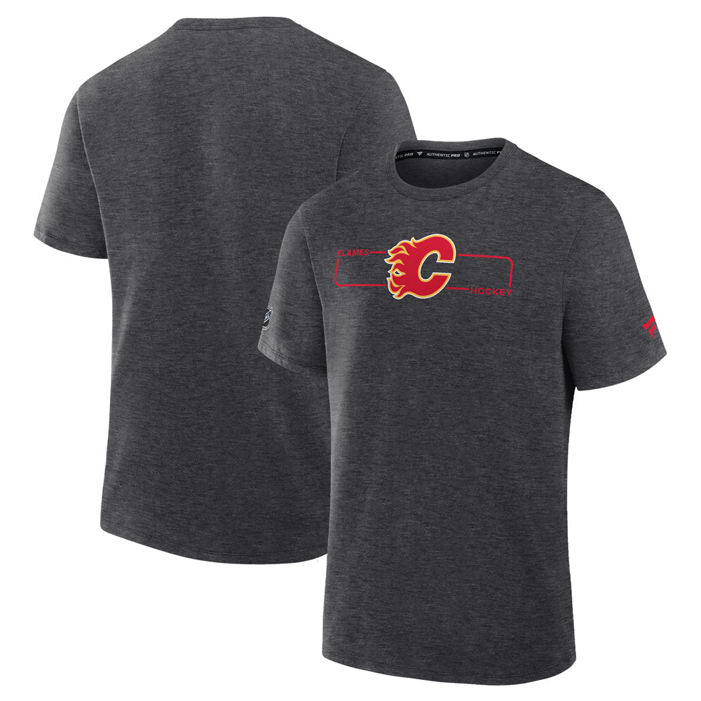 Fanatics Calgary Flames Authentic Pro Primary Men's Grey T Shirt