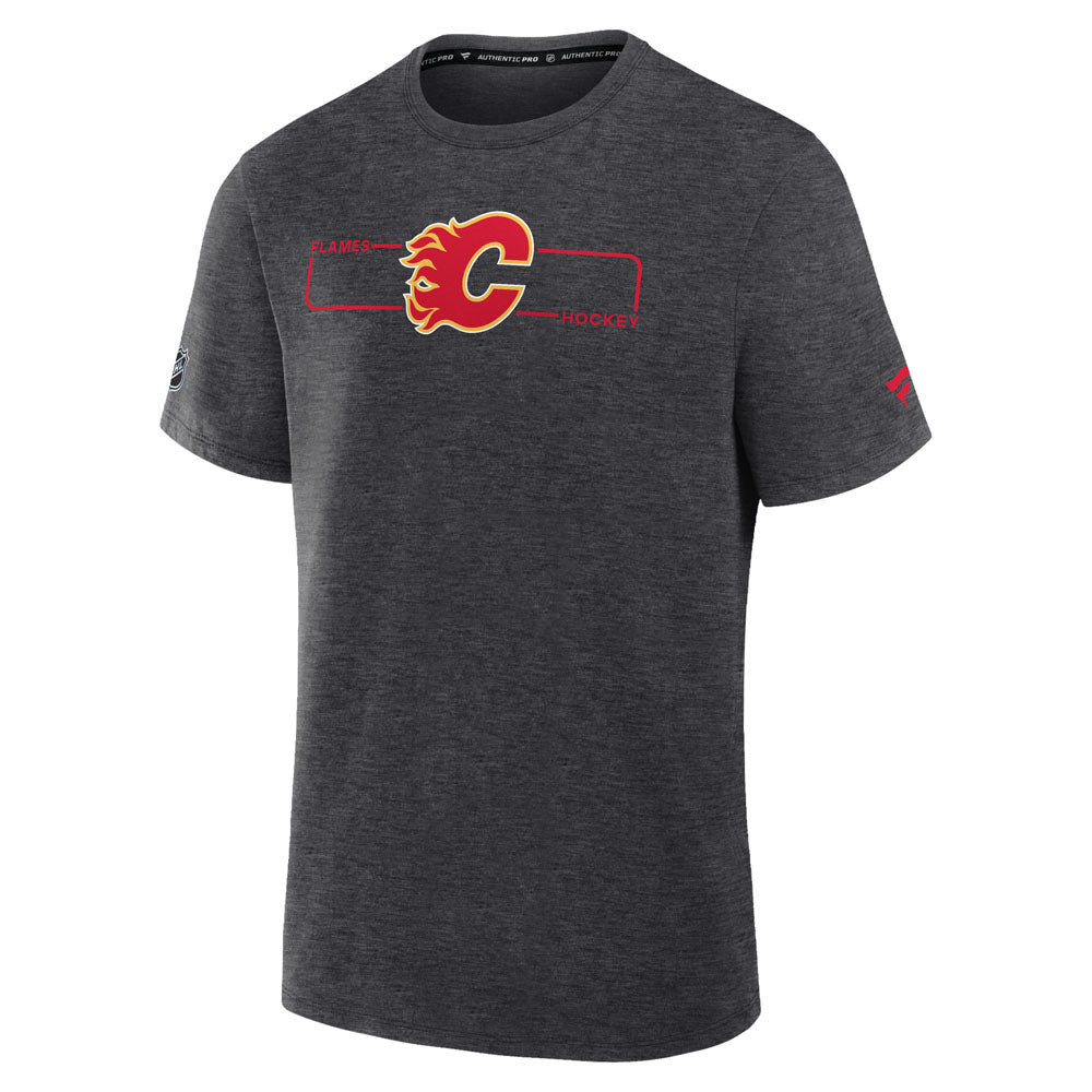 Fanatics Calgary Flames Authentic Pro Primary Men's Grey T Shirt