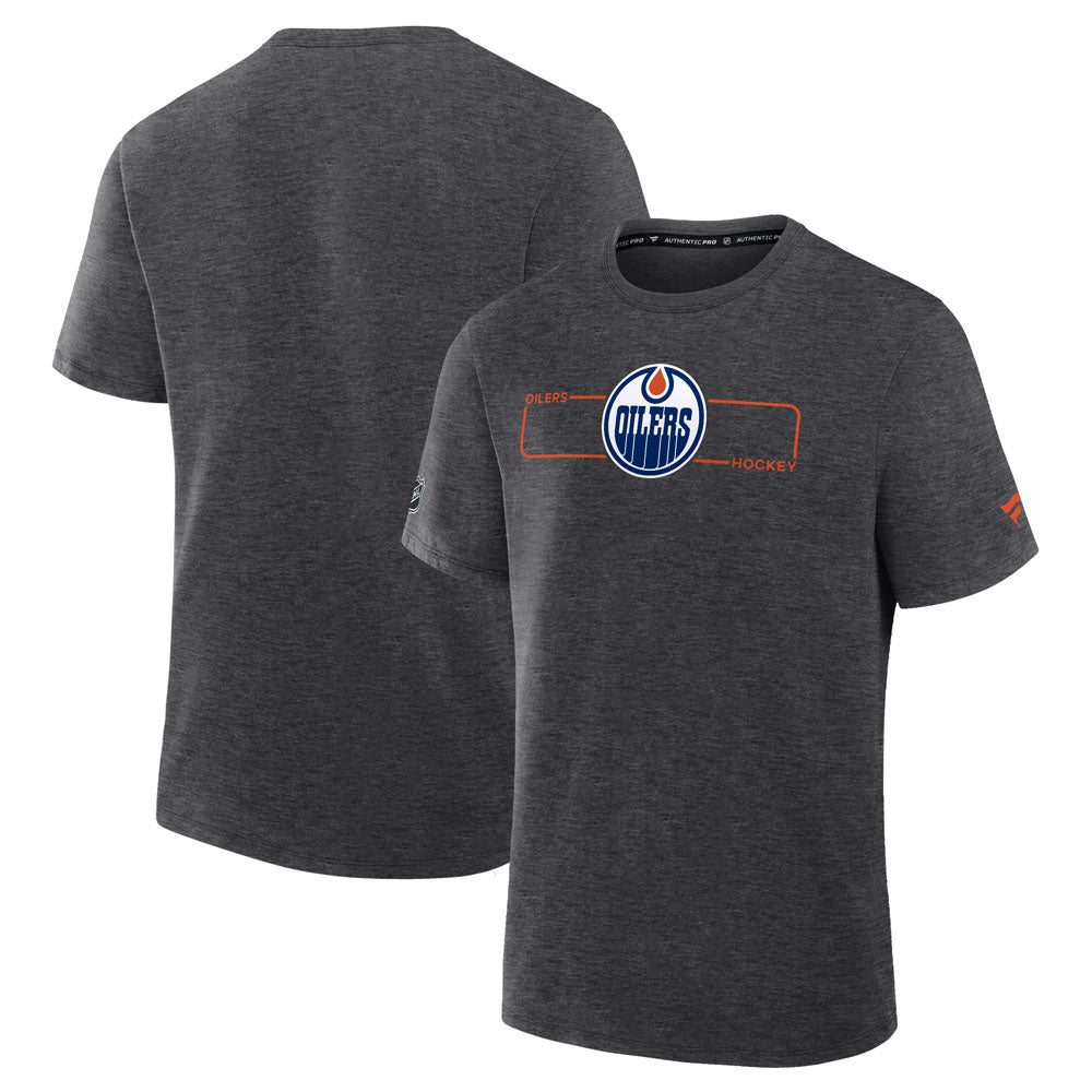 Fanatics Edmonton Oilers Authentic Pro Primary Men's Grey T Shirt