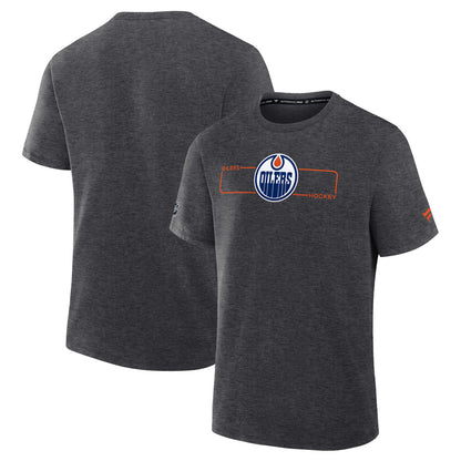 Fanatics Edmonton Oilers Authentic Pro Primary Men's Grey T Shirt