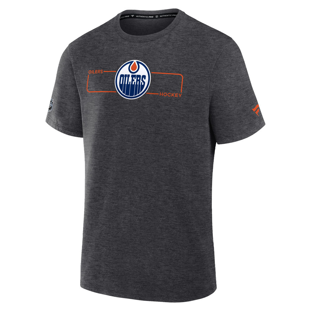 Fanatics Edmonton Oilers Authentic Pro Primary Men's Grey T Shirt