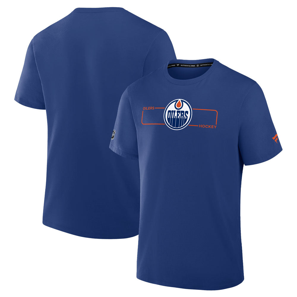 Fanatics Edmonton Oilers Authentic Pro Rink Primary Men's Blue T Shirt