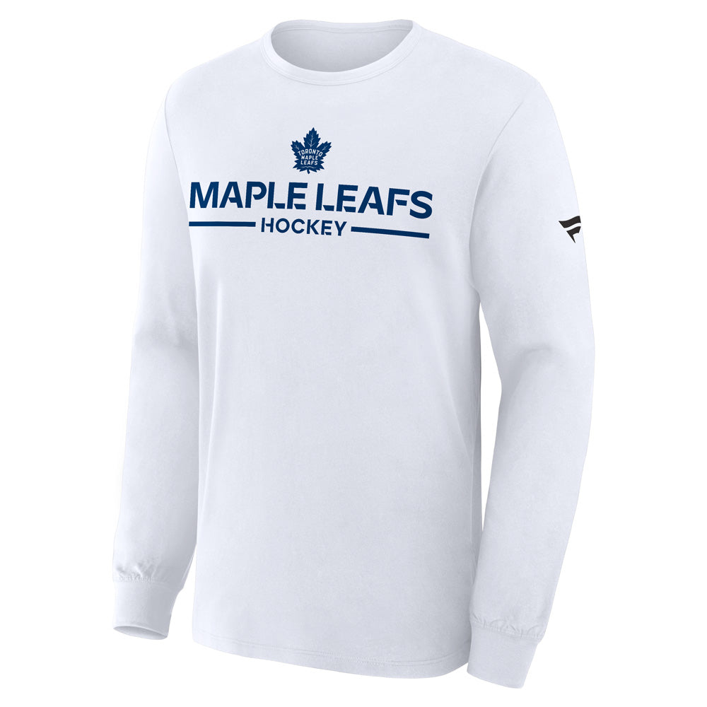 Fanatics Toronto Maple Leafs Authentic Pro Primary White Long Sleeve Shirt