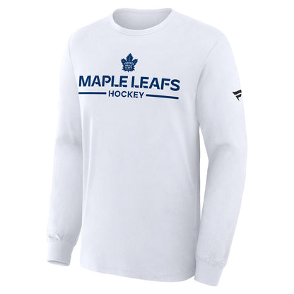 Fanatics Toronto Maple Leafs Authentic Pro Primary White Long Sleeve Shirt