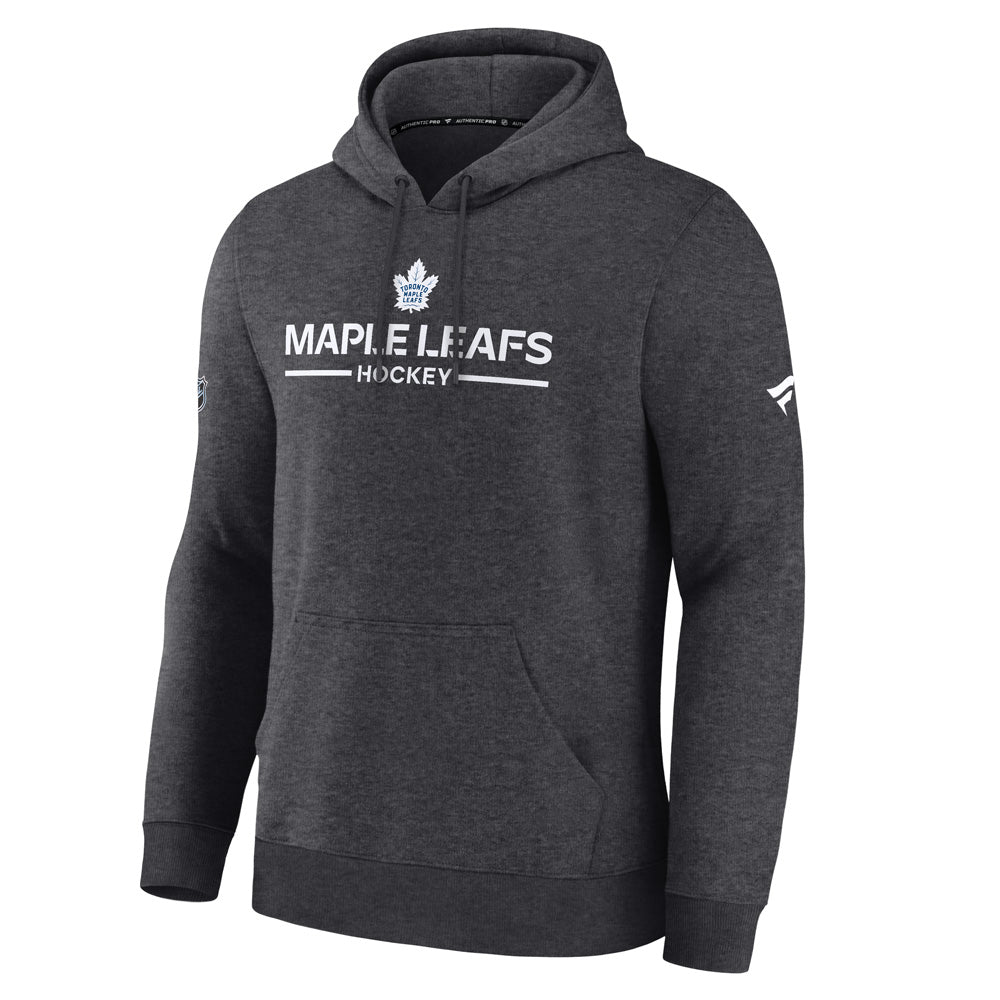 Fanatics Toronto Maple Leafs Authentic Pro Primary Grey Fleece Pullover Hoodie
