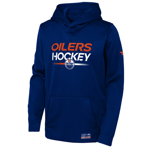 EDMONTON OILERS AUTHENTIC PRO YOUTH PULLOVER HOODIE