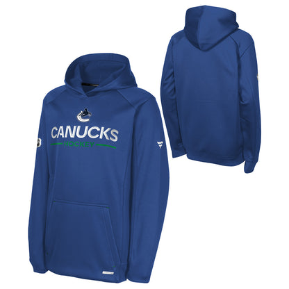 Outerstuff Vancouver Canucks Authentic Pro Rink Children's Blue Hoodie