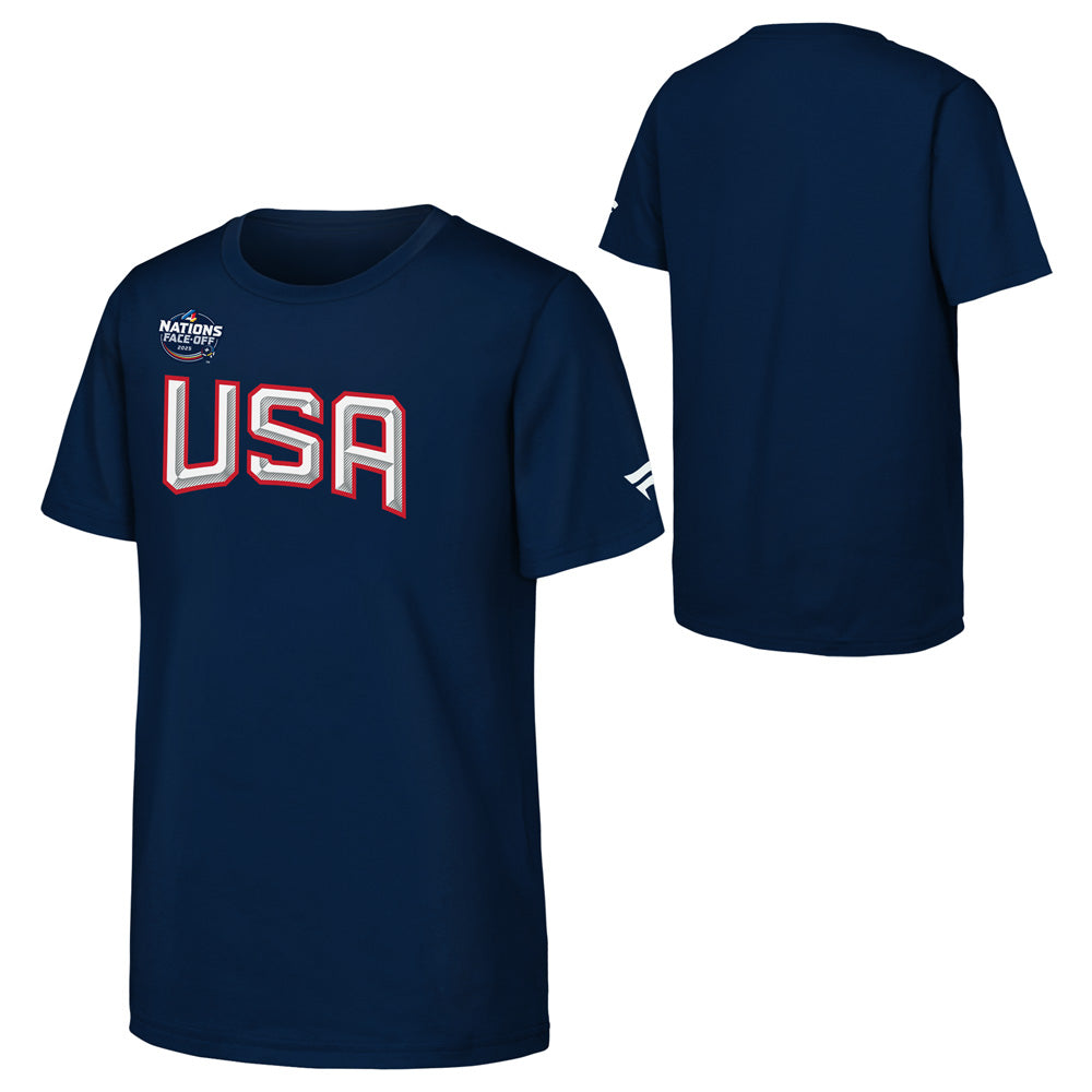Outerstuff Team USA 4 Nations Locker Room Youth Navy T Shirt