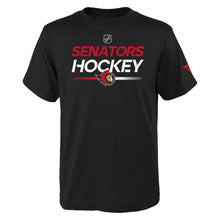 Outerstuff Ottawa Senators Authentic Pro Wordmark Youth Black T Shirt