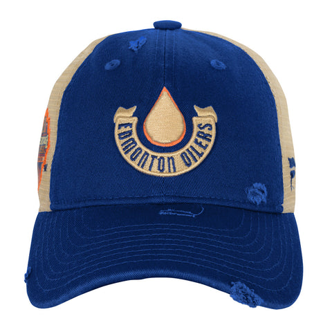 EDMONTON OILERS YOUTH AUTHENTIC PRO NHL HERITAGE CLASSIC SNAPBACK HAT