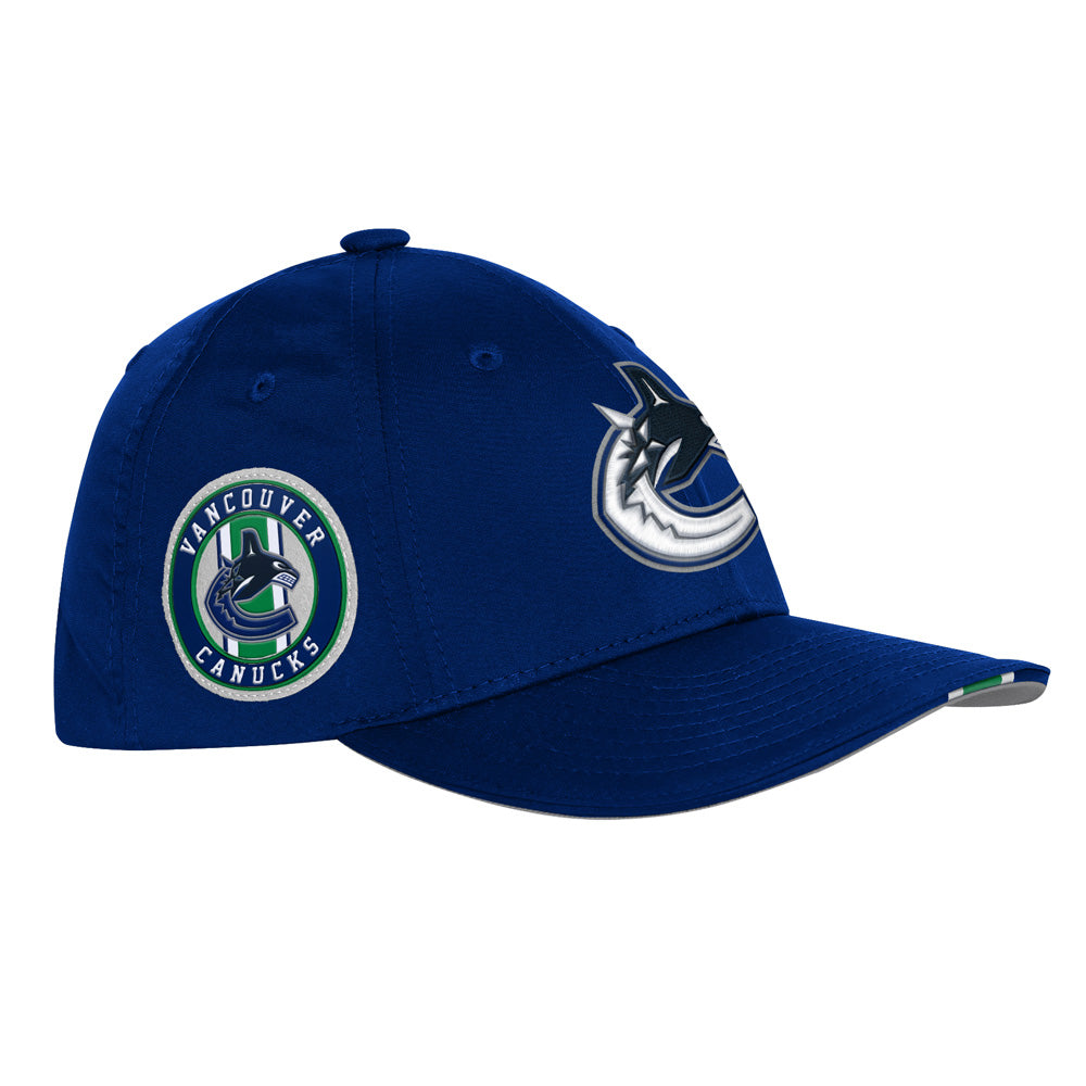 Outerstuff Vancouver Canucks Draft Podium Youth Dark Blue Hat