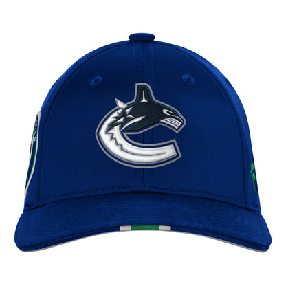 Outerstuff Vancouver Canucks Draft Podium Youth Dark Blue Hat