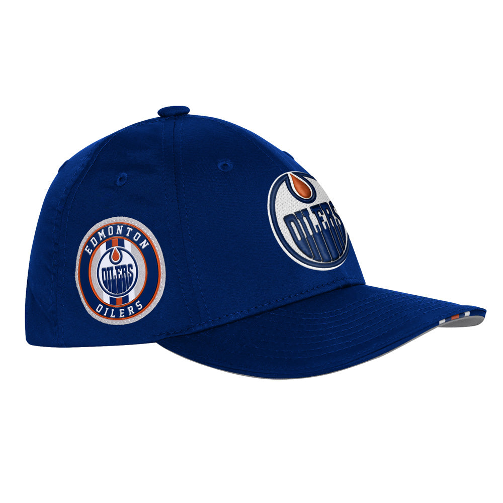 Outerstuff Edmonton Oilers Draft Podium Youth Dark Blue Hat
