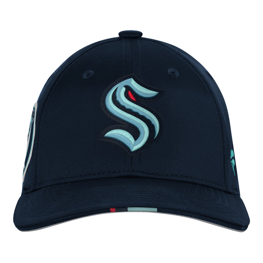 Outerstuff Seattle Kraken Draft Podium Youth Navy Hat