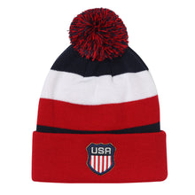 Youth Team Usa 4 Nations Team Cuffed Knit Hat Blue