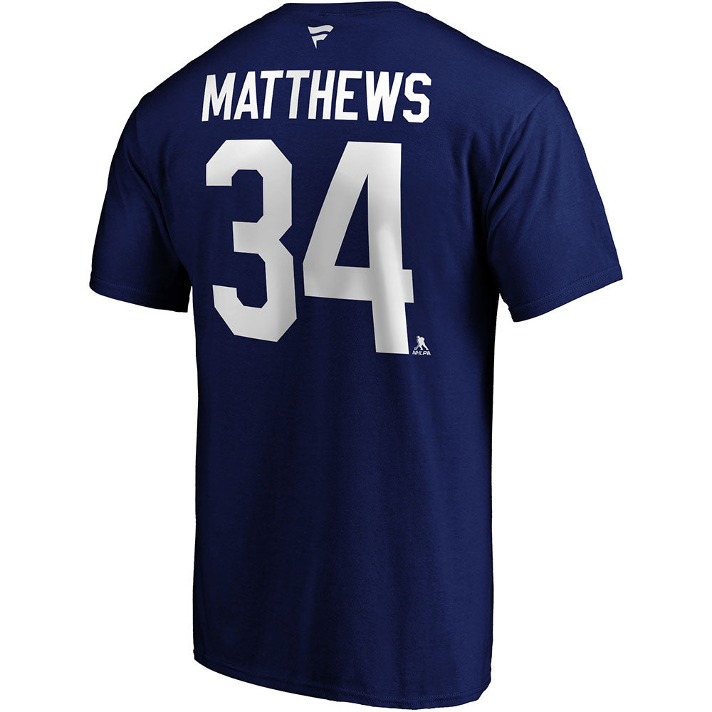 FANATICS AUSTON MATTHEWS TORONTO MAPLE LEAFS NAME AND NUMBER T SHIRT