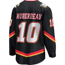FANATICS CALGARY FLAMES JONATHAN HUBERDEAU ADULT BLACK THIRD BREAKAWAY JERSEY