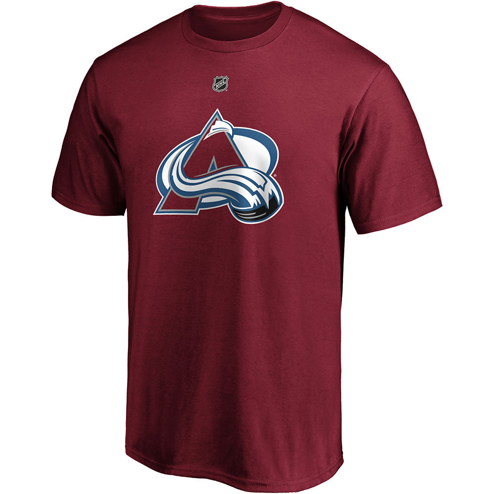 FANATICS COLORADO AVALANCHE CALE MAKAR MAROON NAME AND NUMBER T SHIRT