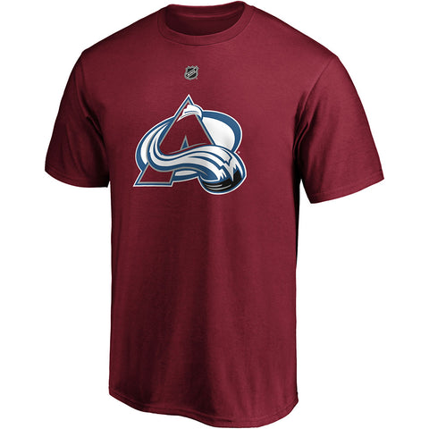FANATICS COLORADO AVALANCHE CALE MAKAR MAROON NAME AND NUMBER T SHIRT