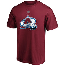 FANATICS COLORADO AVALANCHE NATHAN MACKINNON BURGANDY NAME AND NUMBER T SHIRT