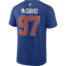 FANATICS EDMONTON OILERS CONNOR MCDAVID AUTHENTIC STACK T SHIRT