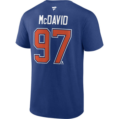 FANATICS EDMONTON OILERS CONNOR MCDAVID AUTHENTIC STACK T SHIRT