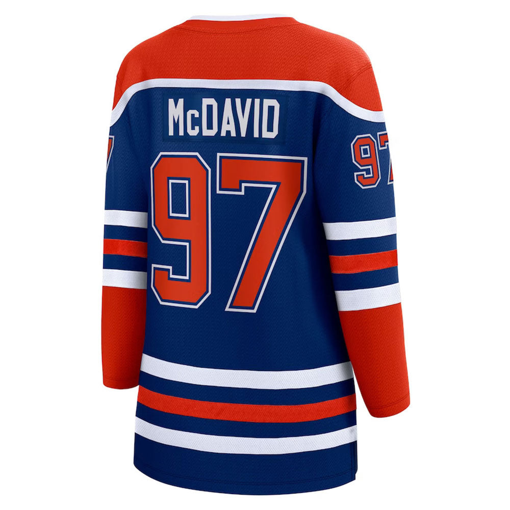 FANATICS EDMONTON OILERS CONNOR MCDAVID WOMEN'S BREAKAWAY JERSEY