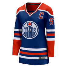 FANATICS EDMONTON OILERS CONNOR MCDAVID WOMEN'S BREAKAWAY JERSEY