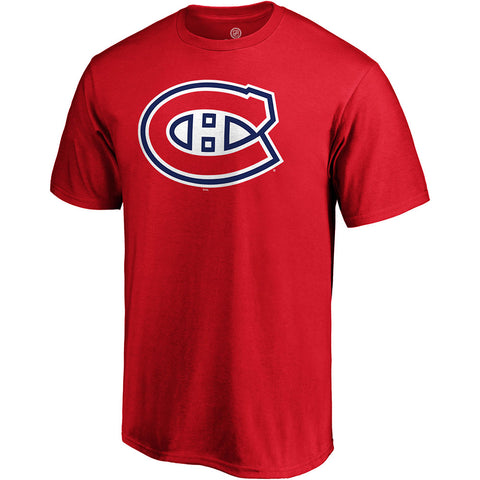 FANATICS MONTREAL CANADIENS PRIMARY LOGO RED T SHIRT