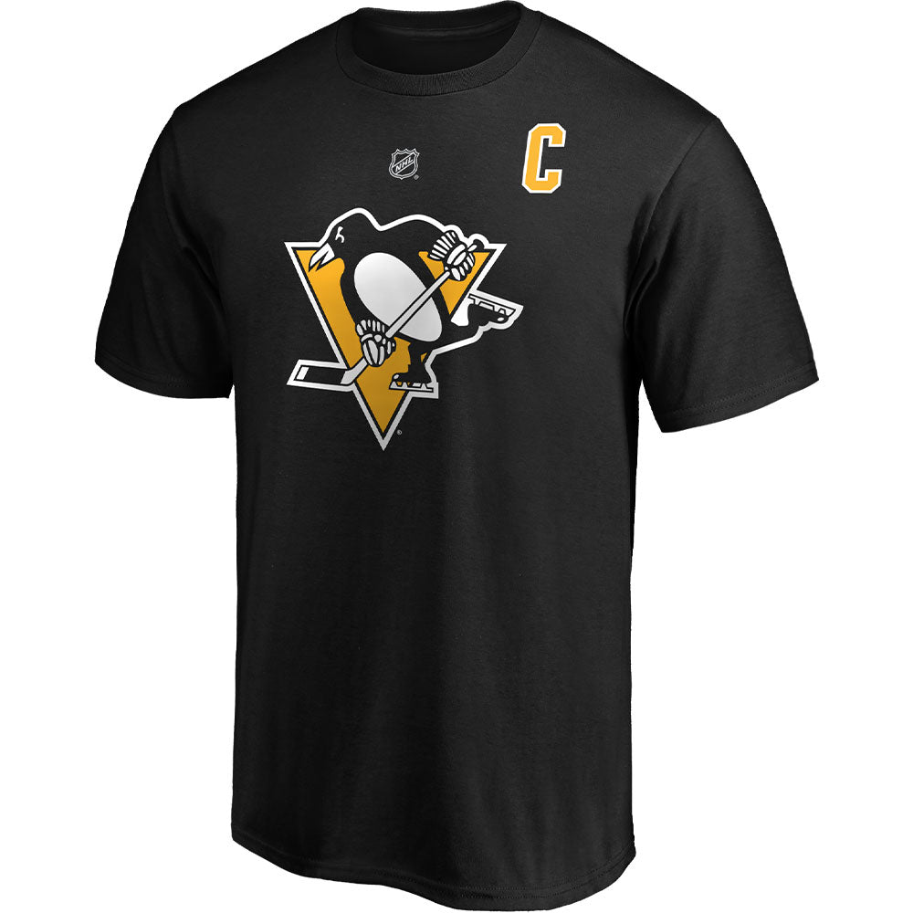 FANATICS PITTSBURGH PENGUINS SIDNEY CROSBY NAME AND NUMBER T SHIRT