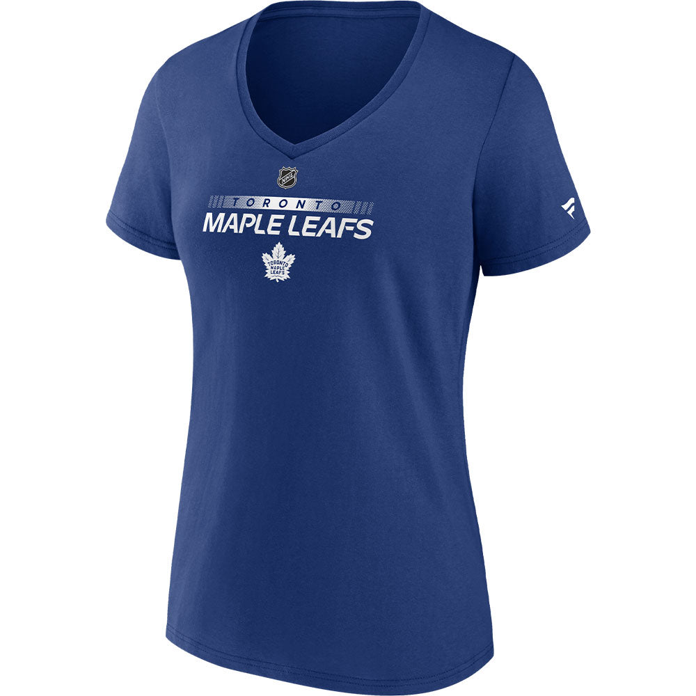 FANATICS TORONTO MAPLE LEAFS AUITHENTIC PRO PRIME WOMENS VNECK T SHIRT