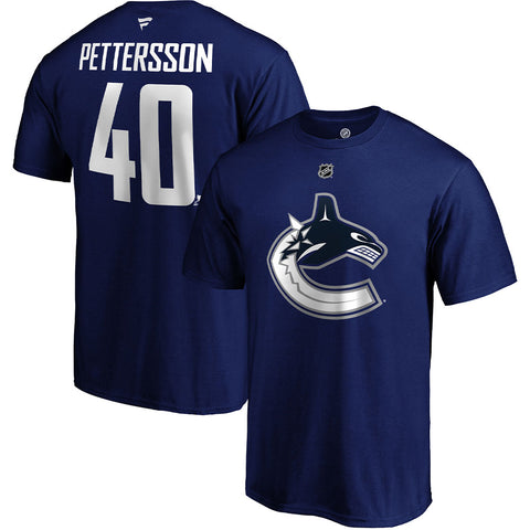 FANATICS VANCOUVER CANUCKS ELIAS PETTERSSON NAME AND NUMBER T SHIRT